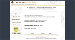 Desktop Screenshot of continuingcosmetology.com